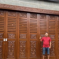 Testimoni Pemasangan pintu garasi ukir custom